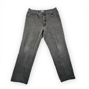 VTG Guess Jeans Mens 38x30 Black Made in USA 90s Denim Grunge Baggy Skater READ